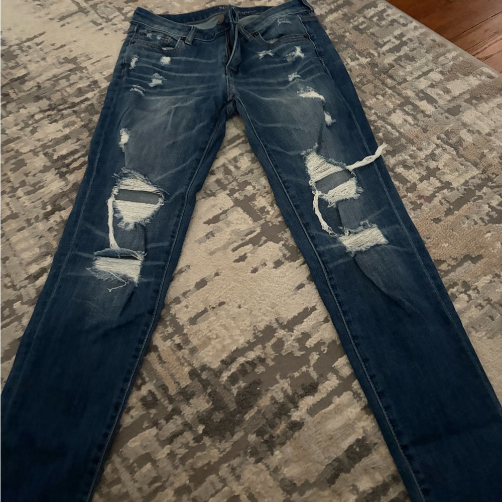 Soho Boyfriend Jeans in Deep Blue